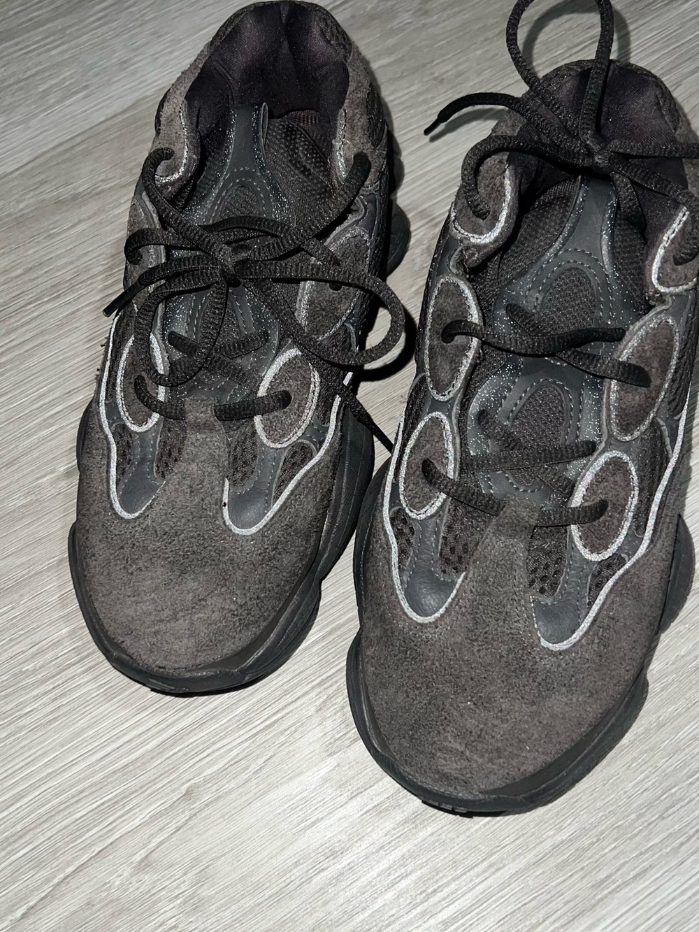 adidas Yeezy Men's Athletic Sneakers in Black and Gray